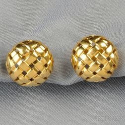 18kt Gold Earclips, Tiffany & Co.